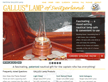 Tablet Screenshot of galluslamp.com